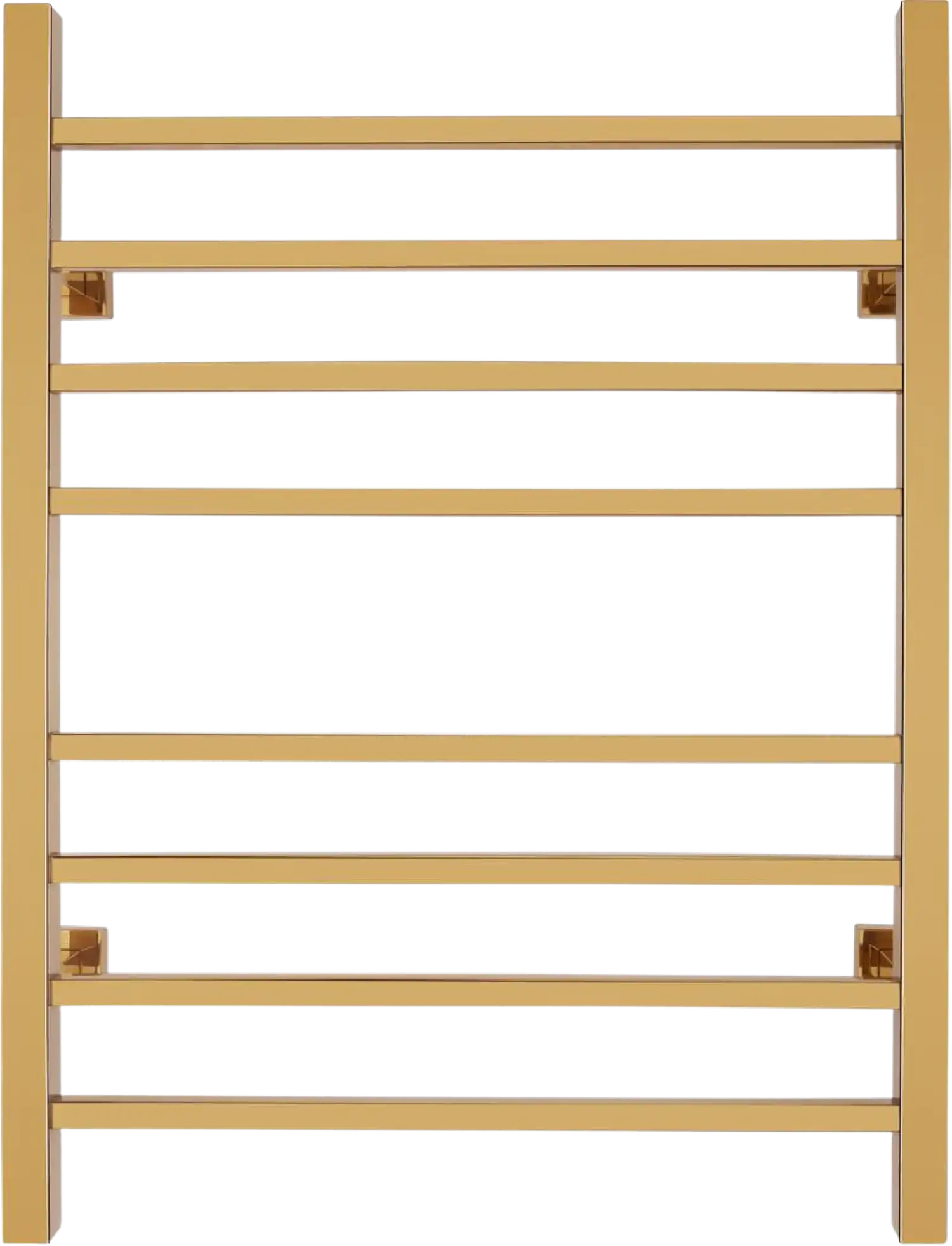 WarmlyYours TW-SR08GS-HP Sierra Dual Connection 8 Bar Towel Warmer in Gold New
