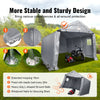 Vevor Outdoor Storage Shelter 10' x 15' x 8' Portable Shed Roll-Up Zipper Door Ventilated Windows New