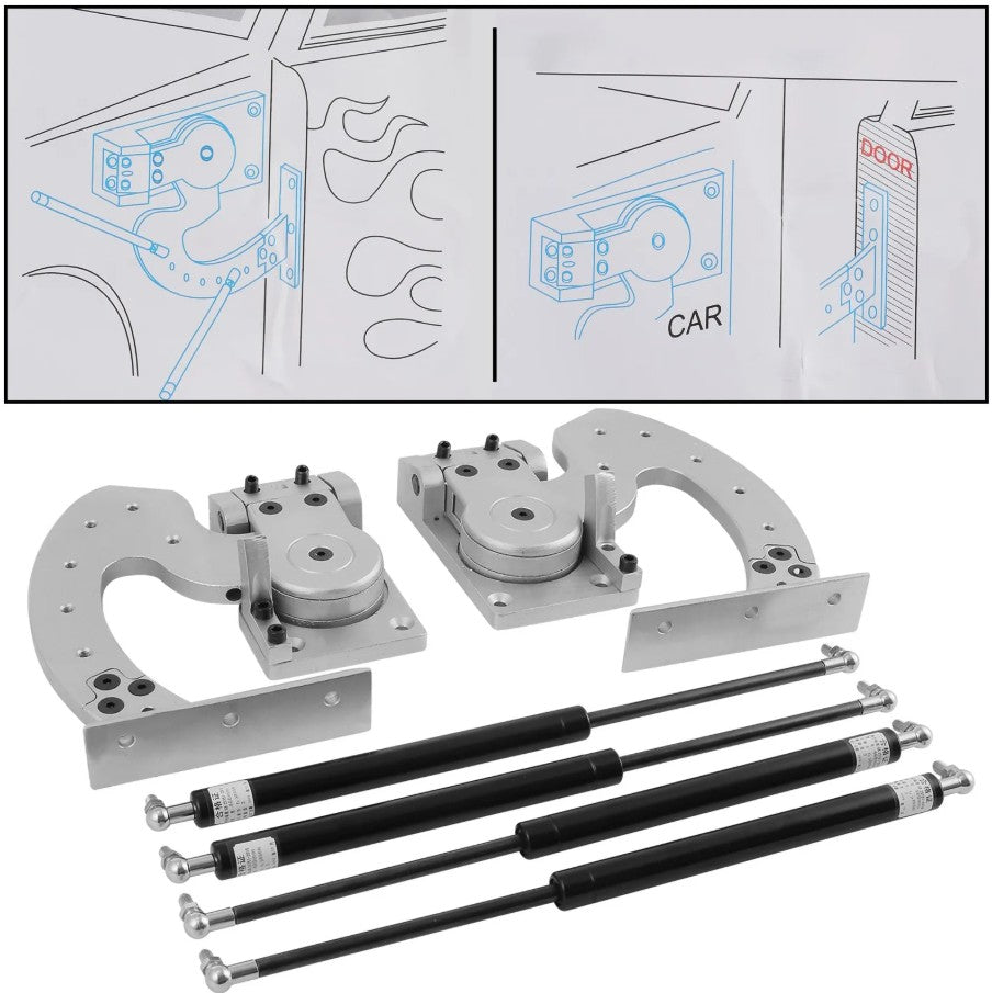 Vevor Universal Lambo Door Kit 90° Vertical Door Conversion New