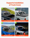 Vevor Truck Bed Roll Bar Chase Rack Adjustable 57"–64" Carbon Steel with LED Light New