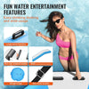 Vevor Inflatable Water Trampoline 10' Floating Bouncer with Slide Ladder and Air Pump New