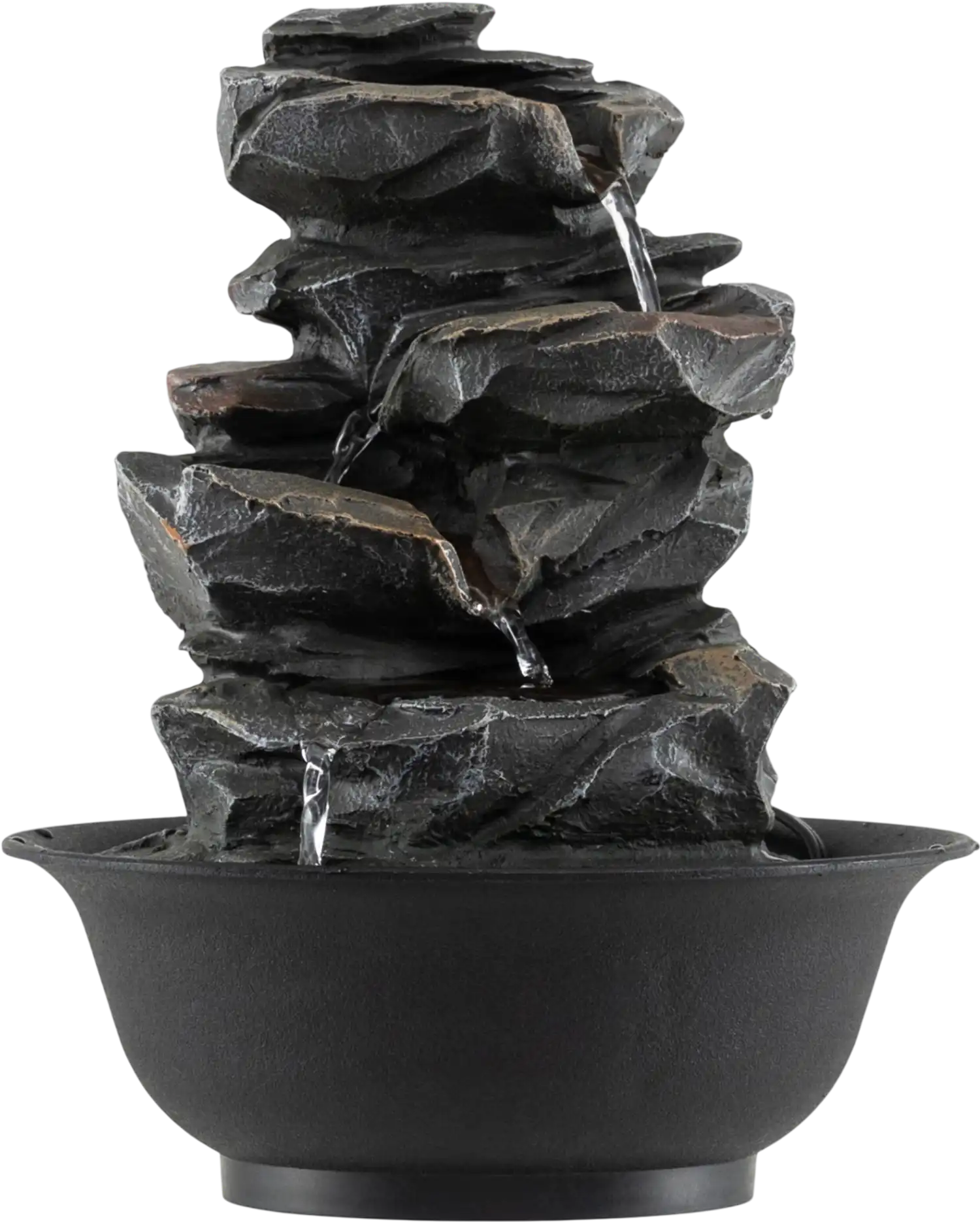 Costway Tabletop Indoor Water Fountain LED Cascading Desktop Water Feature 36702092 New