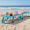 Tanning Chair with Face Arm Holes Folding Chair-Turquoise - Gallery View 1 of 9