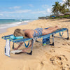Tanning Chair with Face Arm Holes Folding Chair-Multicolor - Gallery View 1 of 9