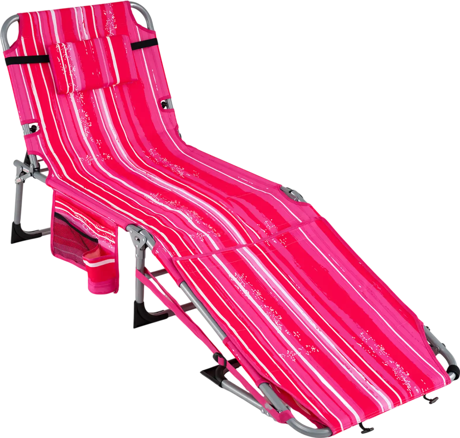 Costway Portable Tanning Beach Chair w/ Face Arm Holes 73131749 New