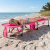 Tanning Chair with Face Arm Holes Folding Chair-Pink - Gallery View 1 of 9