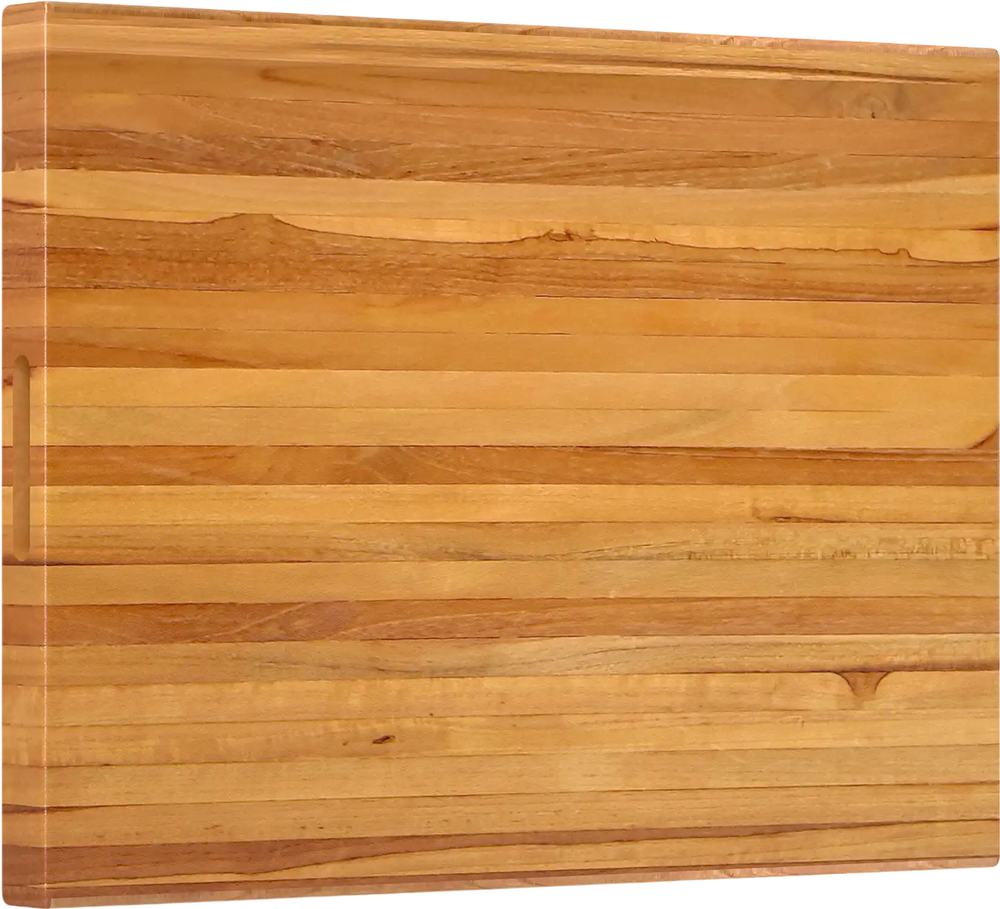 Teak Wood Cutting Board Extra Large 24 Inch Reversible Cutting Board with Handle