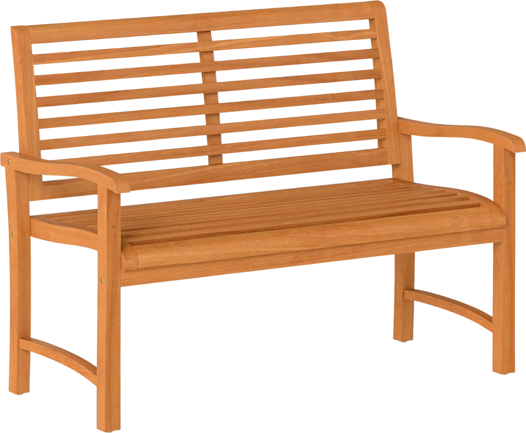 Costway Teak Wood Outdoor Garden Bench Slatted Back Seat 77192719 New