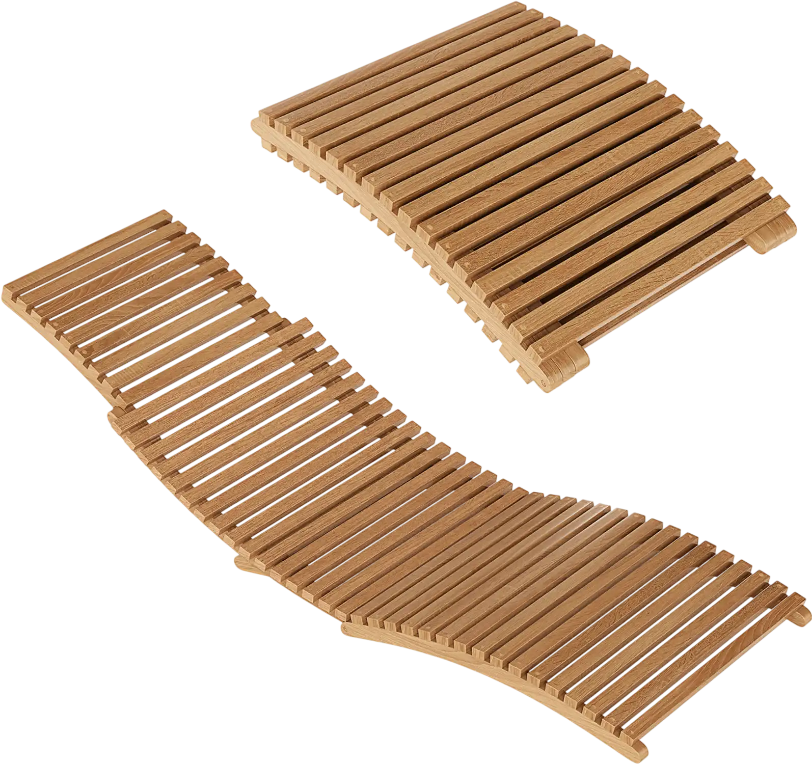 Costway Teak Wood Patio Folding Chaise Lounge Chair Slatted Seat 26302921 New