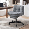 Teddy plush office chair with adjustable height, footrest, and ergonomic backrest for comfortable seating in any workspace.