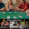 Texas Holdem poker chip set with 400 pieces in an aluminum suitcase, perfect for casino nights and family gatherings.