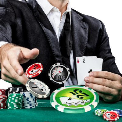 Costway Texas Holdem Poker Chip Set 300-Piece Black 259367481 New