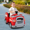 12V Toddler Fire Toy Car with Shovel and Wrench for Ages 37-95 Months-Red - Gallery View 1 of 10