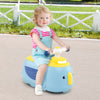Toddler Ride on Toy with Trailer and Light Music-Blue - Gallery View 1 of 10