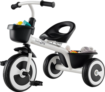 Costway Toddler Tricycle Adjustable Seat Storage Baskets 762395148 New