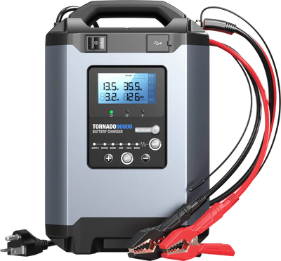 Topdon Tornado90000 Smart Charger & Power Supply 90A 12V/24V New
