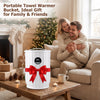 Portable towel warmer bucket with 5Gal capacity, fast heating, and fragrance tray for a cozy home experience.