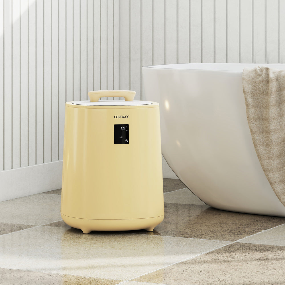 18L Large Towel Warmer with LED Display and Auto Shut off-Yellow - Gallery View 1 of 10