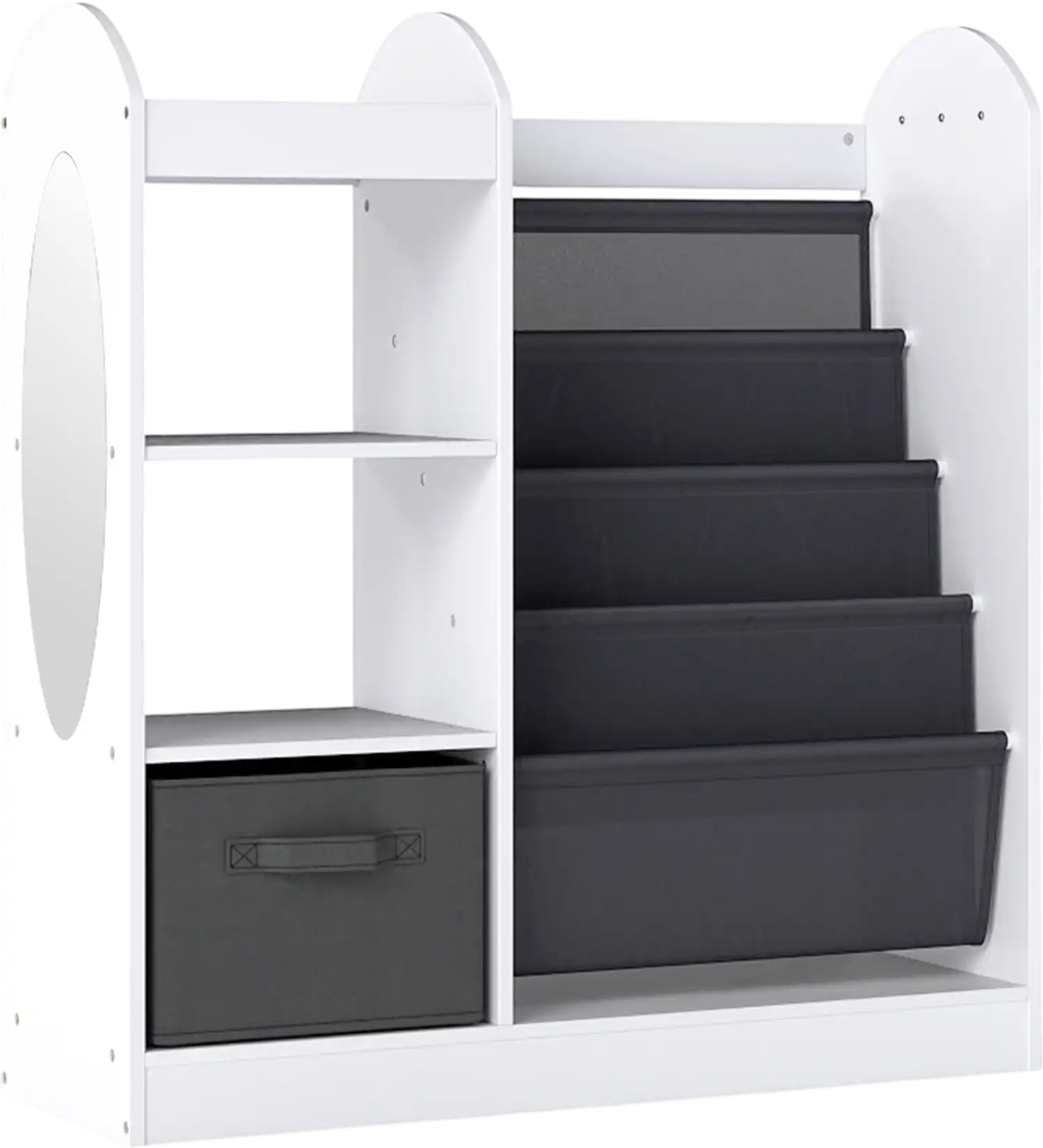 Costway Toy Storage Organizer 4-Tier Sling Shelves 59635430 New