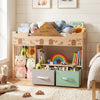 Toy Storage Organizer with Stuffed Animal Storage and Open Shelves-Natural - Gallery View 1 of 10