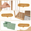 Toy storage organizer features open shelves, elastic rope for plush toys, and foldable drawers for flexible organization.