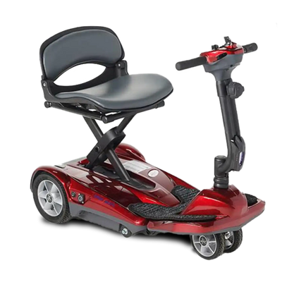 EV Rider Transport AF+ Automatic Folding Scooter Burgundy Red Open Box