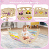 Triangle Set 8-in-1 foldable baby climbing toy with Montessori maze, shape matching game, and 2 toy cars for fun play.