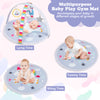 Baby Play Gym Mat featuring a colorful design with detachable toys, ideal for tummy time and sensory development.
