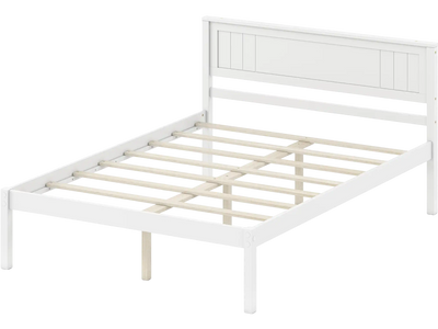 Costway Wooden Bed Frame with Headboard & Slat Support 53111313 New