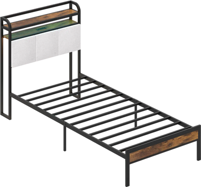 Costway LED Bed Frame with Charging Station Twin Full Queen King 834721569 New