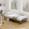 Twin size folding bed with 5-inch foam mattress, heavy-duty frame, and compact design for guest rooms or apartments.