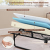 Twin size folding bed with 5-inch memory foam mattress and breathable cover, ideal for guest rooms or apartments.