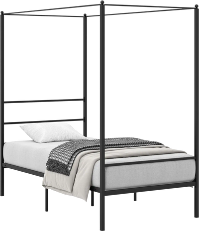 Costway Metal Canopy Bed Frame with Slat Support 71485932 New