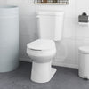 Two-piece round toilet with 17.5" ADA comfort height seat, soft-close lid, and stain-resistant ceramic for easy.