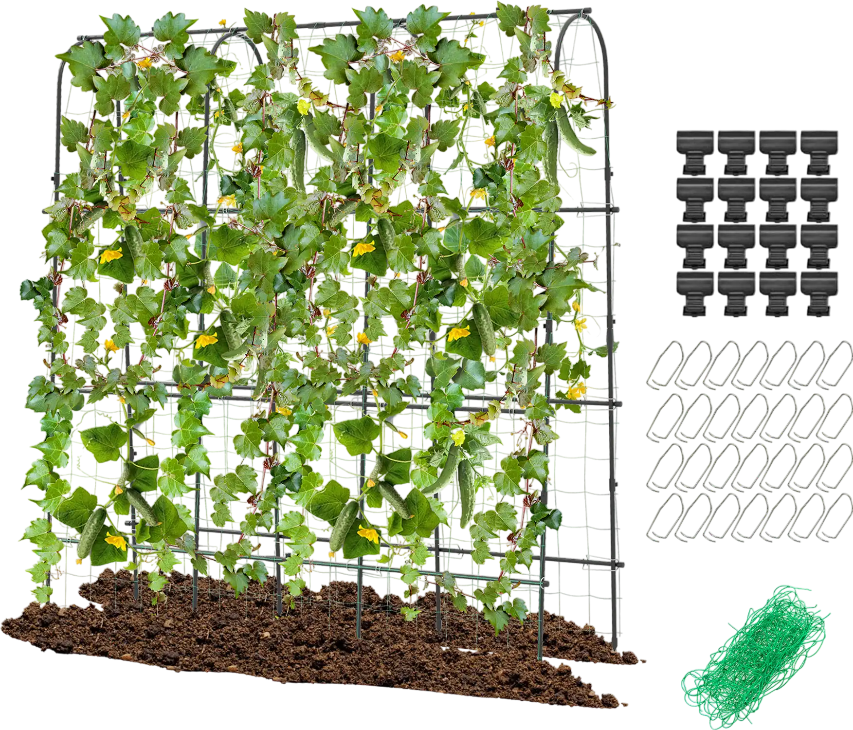 Costway U-Shaped Garden Arched Trellis for Climbing Plants 71 x 71