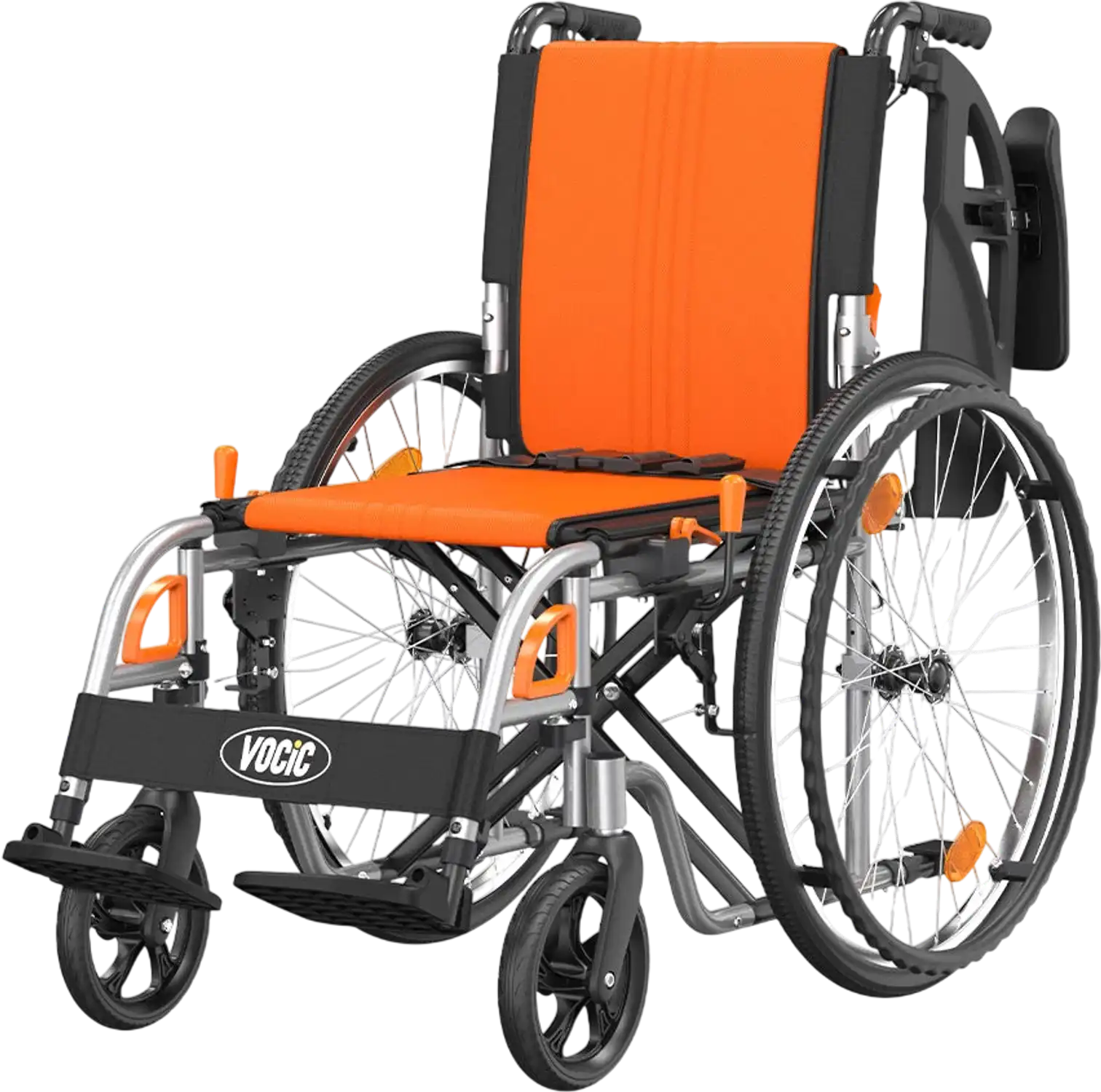 Vocic U32 Wheelchair Ultra Lightweight Foldable Quick-Release Wheels 300 lb. Capacity New