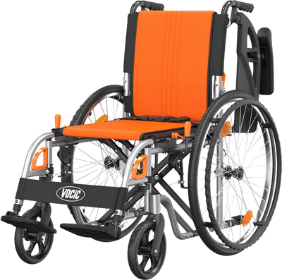 Vocic U32 Wheelchair Ultra Lightweight Foldable Quick-Release Wheels 300 lb. Capacity New