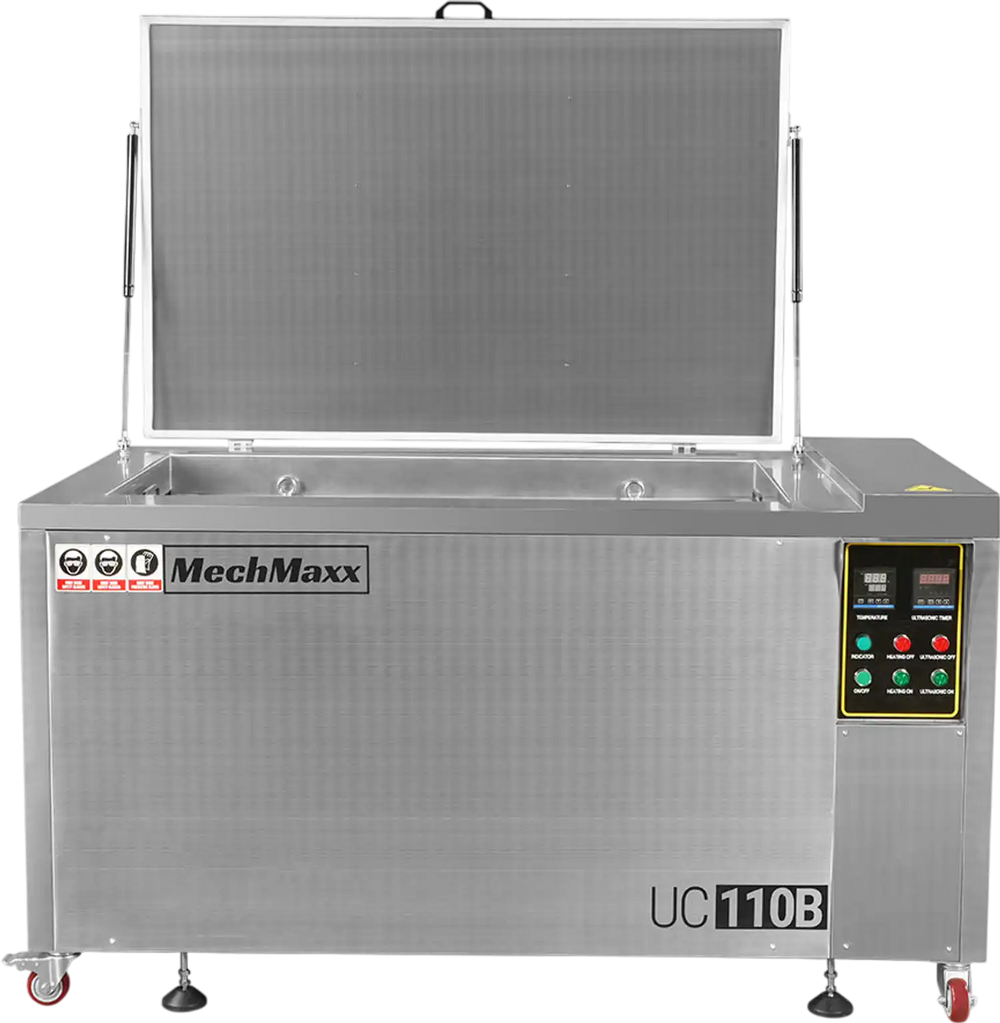 114 Gal / 432L Heavy Duty Industrial Ultrasonic Parts Washer, 28kHz 60 Transducers , SS304 Tank, 10kW Heater, 208–240V 3 Phase Power