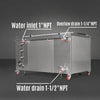 81 Gal / 308L Heavy Duty Industrial Ultrasonic Parts Washer, 28kHz 40 Transducers,  SS304 Tank, 10kW Heater, 208–240V 3 Phase Power