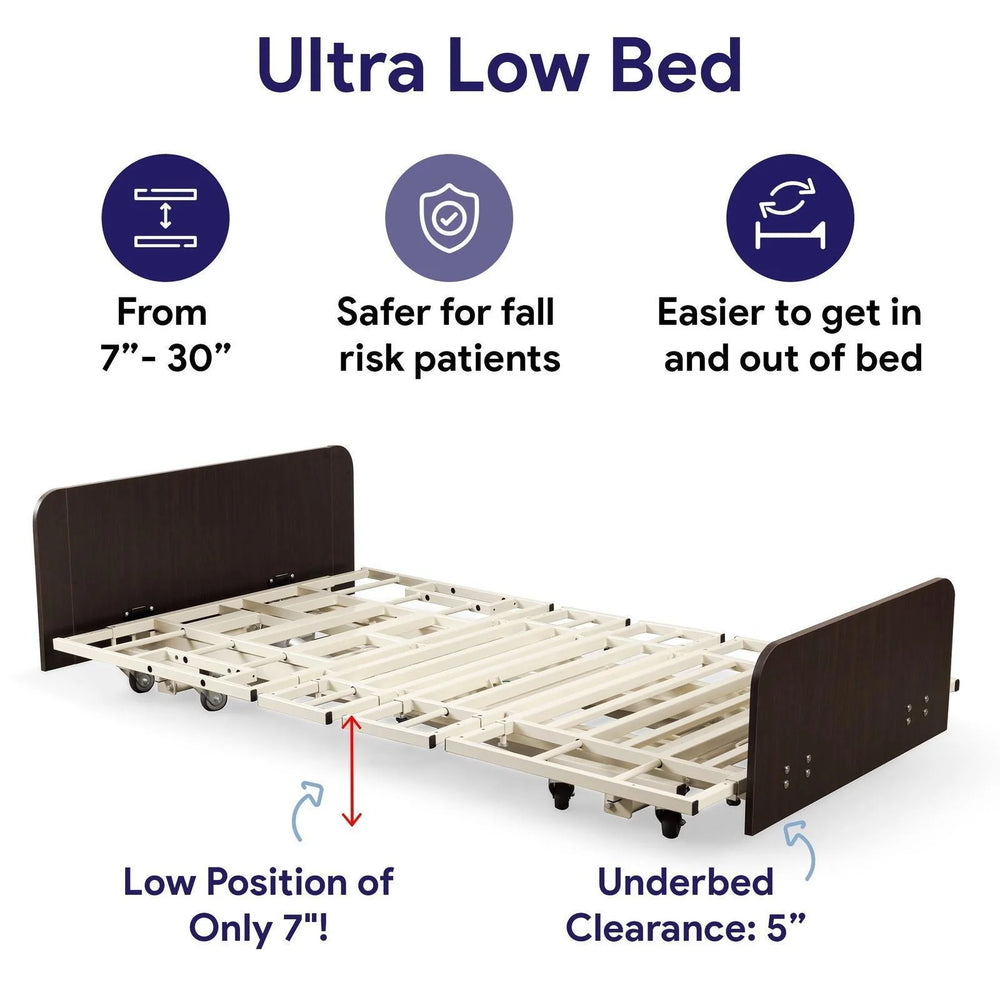 MedaCure Expandable Long Term Care Bed  Versatile Ultra Low and High ULB7/48-X-7/30  New