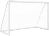 Portable 6 x 4 feet soccer goal with strong UPVC frame and durable PE netting, ideal for kids' practice indoors or.