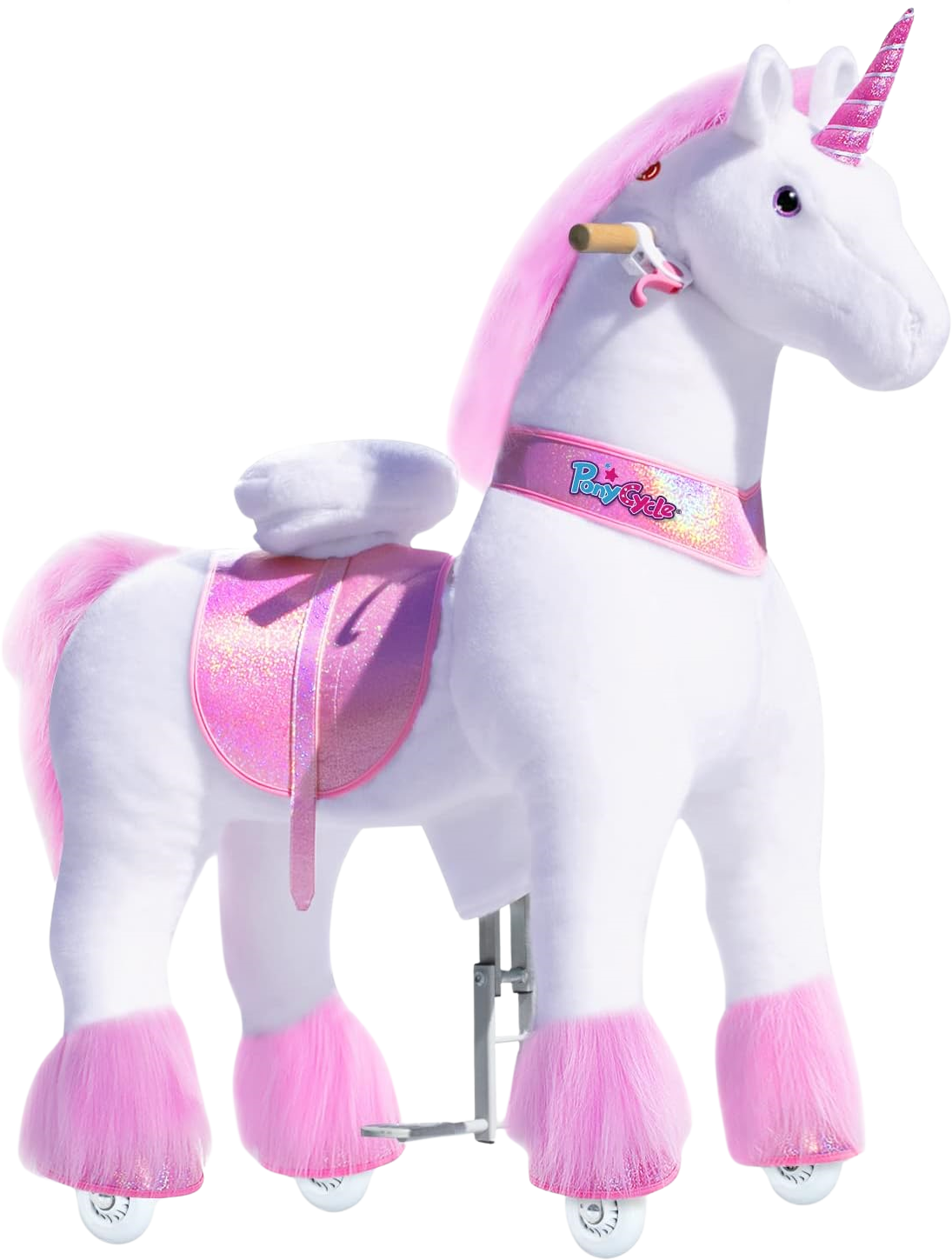 PonyCycle Ux502 Ride On Pink Unicorn Large New