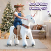 PonyCycle Ux504 Ride On White Unicorn Large New