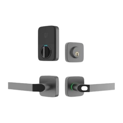 U-Tec COMBO Bluetooth Enabled Fingerprint and Key Fob Two-Point Smart Lock in Black New