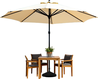 Costway Water Sand Filled Outdoor Umbrella Stand Base Shell Texture Black 279851364 New