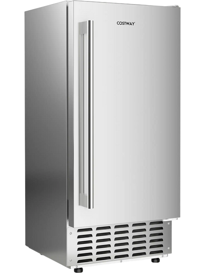 Costway Under Counter Nugget Ice Maker Self-Cleaning 24H Timer 458136972 New