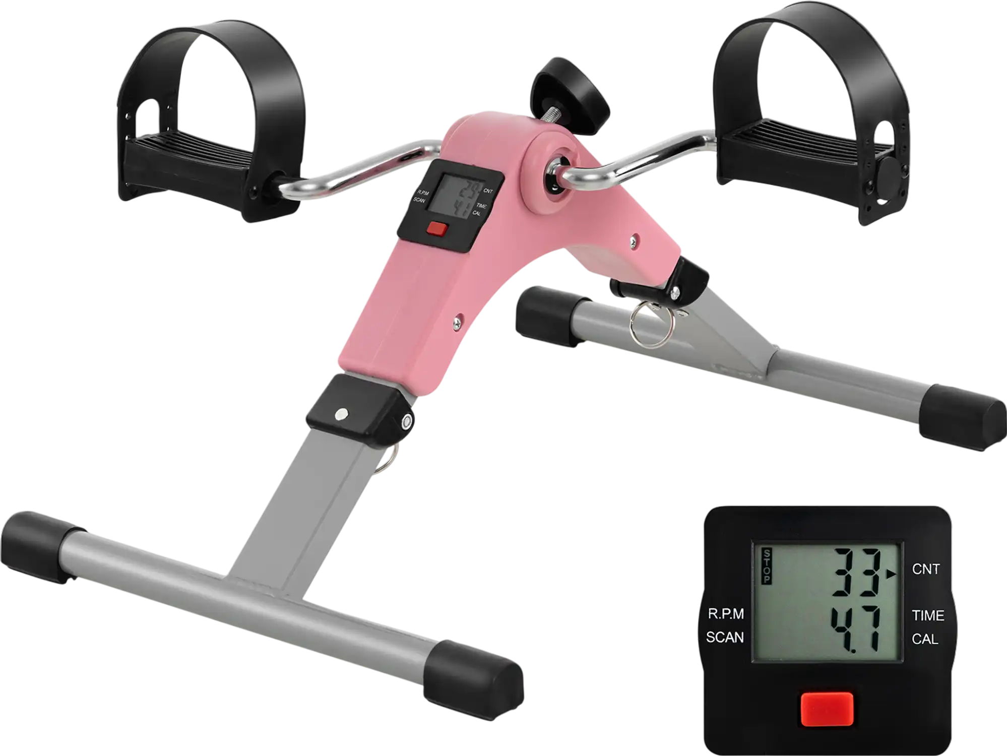 Costway Under Desk Pedal Exerciser Bike w/ LCD Display Legs Arms Workout 45932817 New