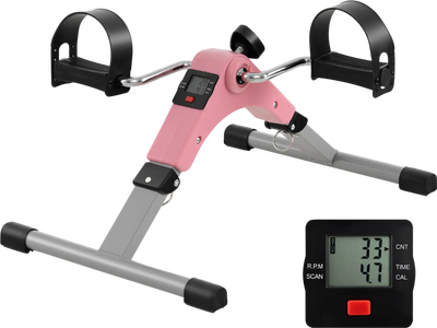 Costway Under Desk Pedal Exerciser Bike w/ LCD Display Legs Arms Workout 45932817 New