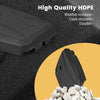 Fillable universal offset umbrella base in black, made of durable HDPE, designed for stability and easy movement with.