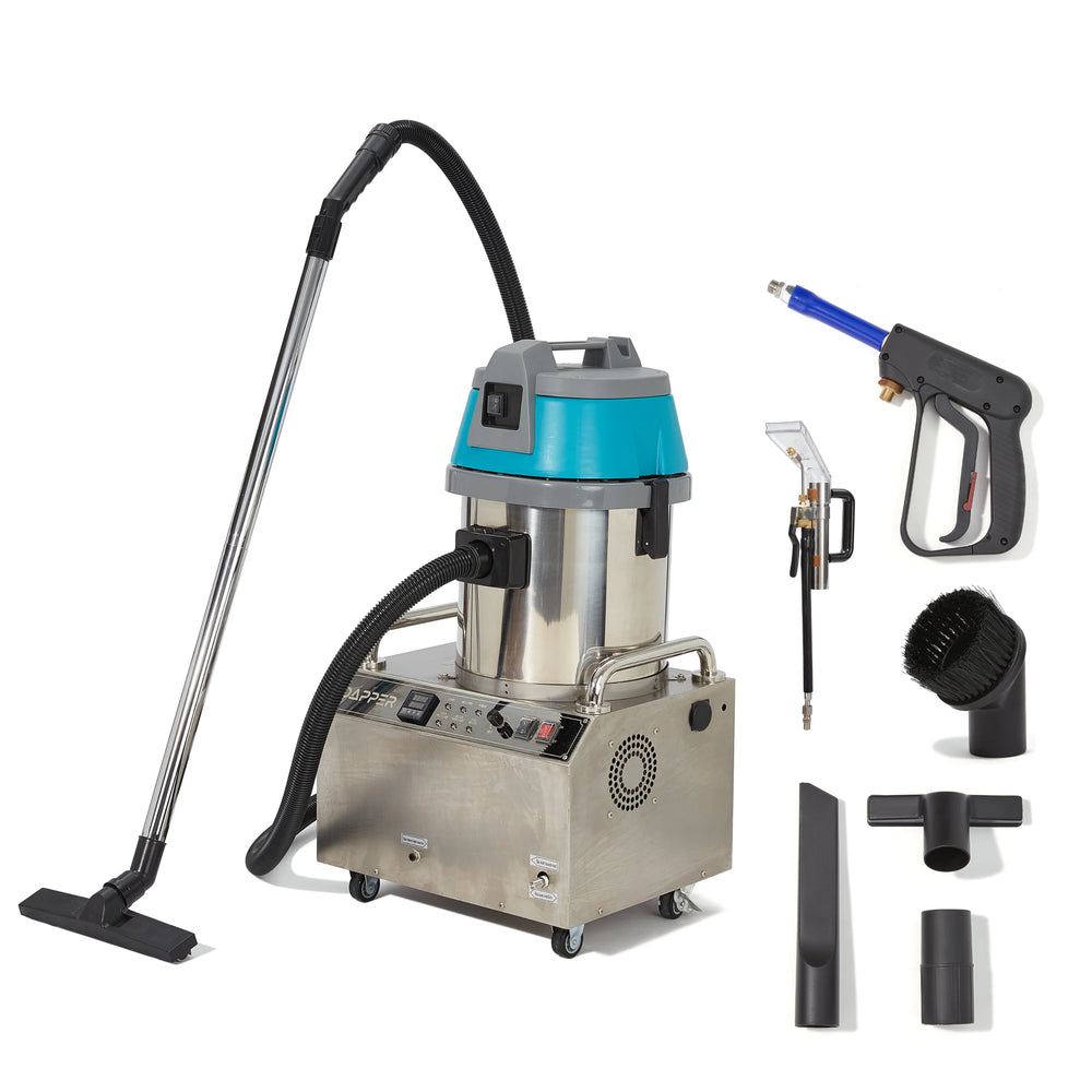 Dapper Supply Commercial Steam Cleaner with Wet/Dry Vacuum 2 Gal. Tank New